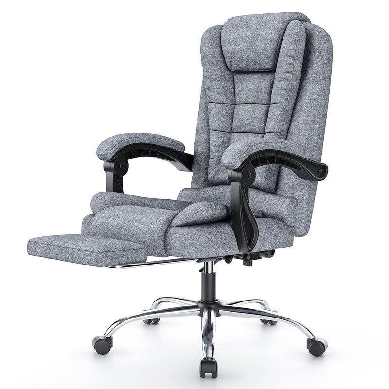 Detalle de Naspaluro silla de oficina ergonómica gris oscuro
