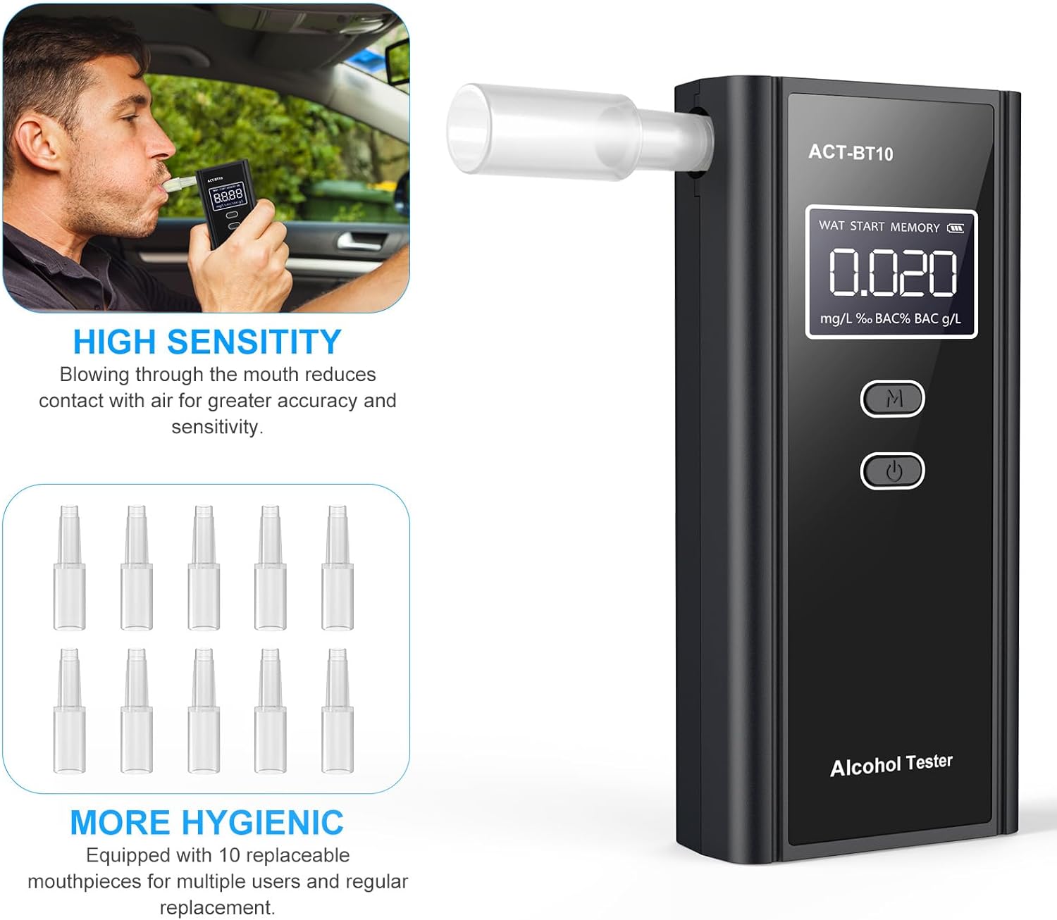 Thumbnail 2 de Milduall Breathalysers Alcohol Tester Kit