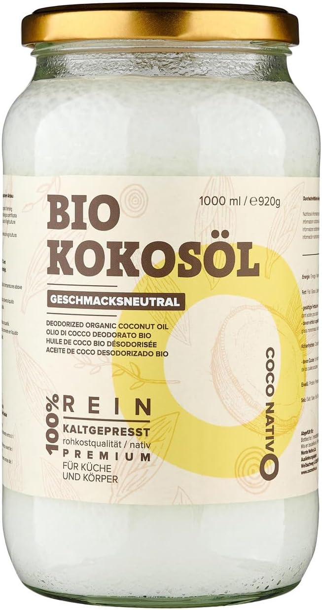 Thumbnail 6 de CocoNativo Organic Coconut Oil Unscented 3x1000mL – Virgin, Odourless, Cold Pressed