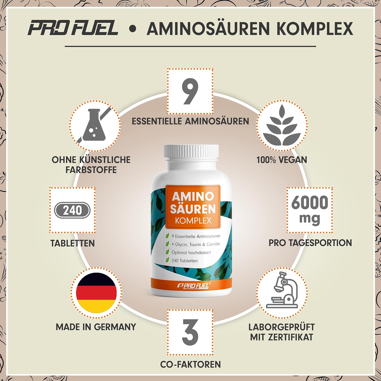 Detalle 2 de AminosĂ€uren Komplex 6.000 mg đ