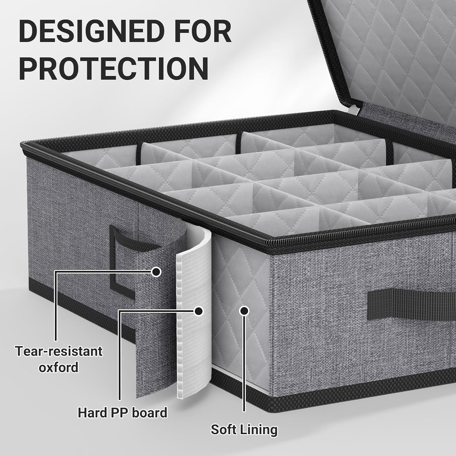 Thumbnail 3 de MISSLO Mug Storage Container, 12-Mug Capacity