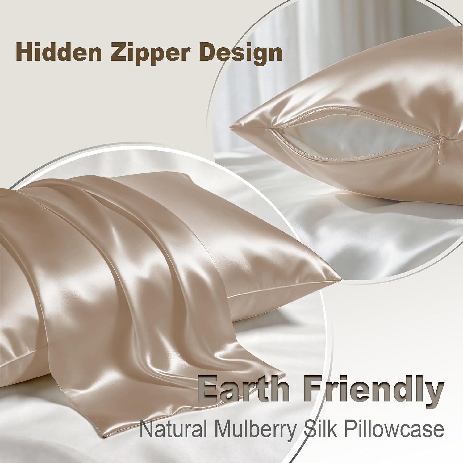 Detalle 2 de LYSHIN Silk Pillowcases 19 Momme