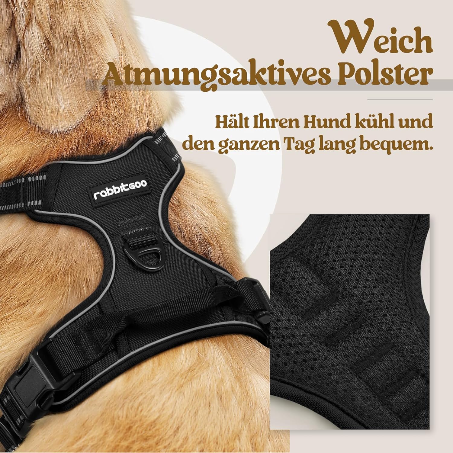 Detalle de rabbitgoo Hundegeschirr L
