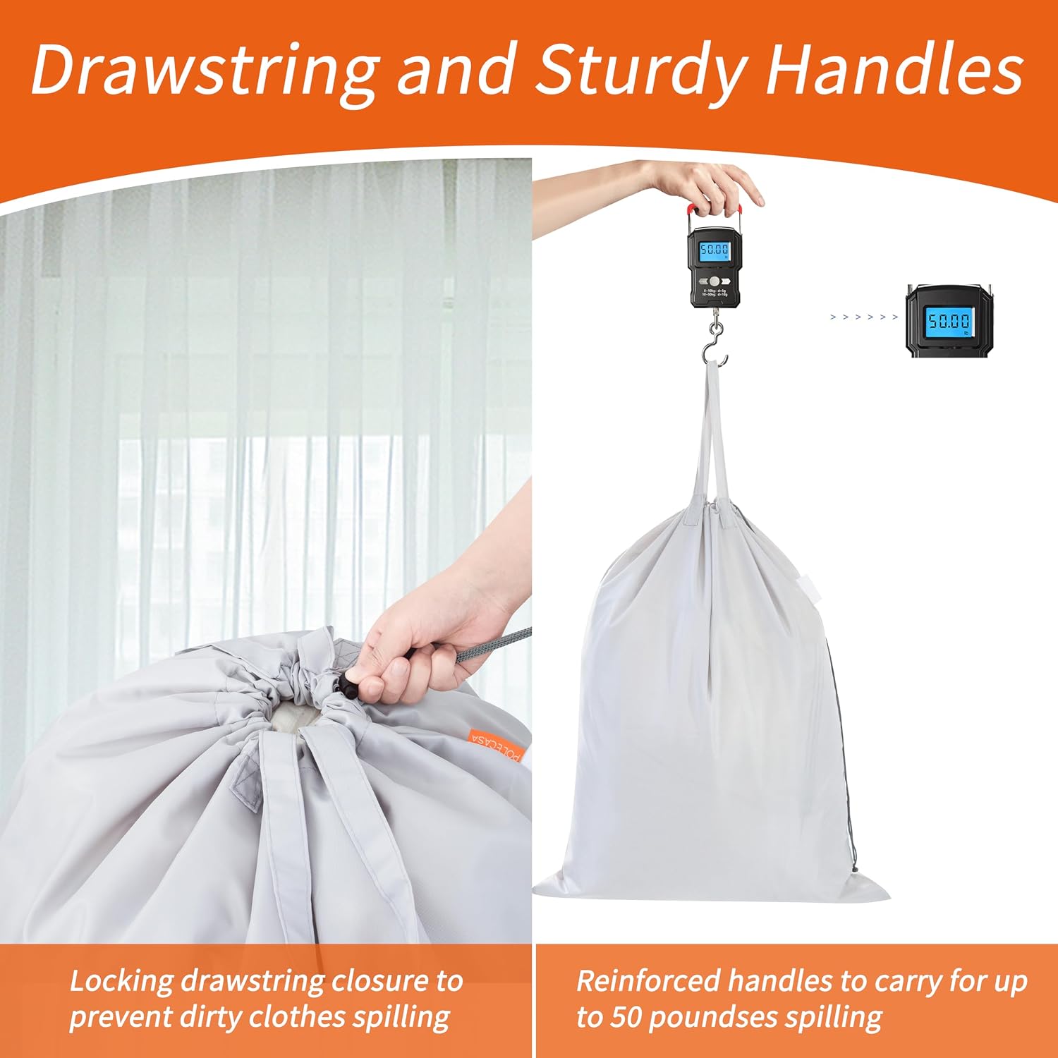 Detalle 2 de Polecasa Extra Heavy Duty Laundry Bag 28 x 36 in