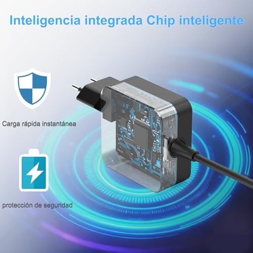 Thumbnail 5 de Shefor Cargador 65W 20V 3.25A para portátiles Lenovo con conector 4.0x1.7mm