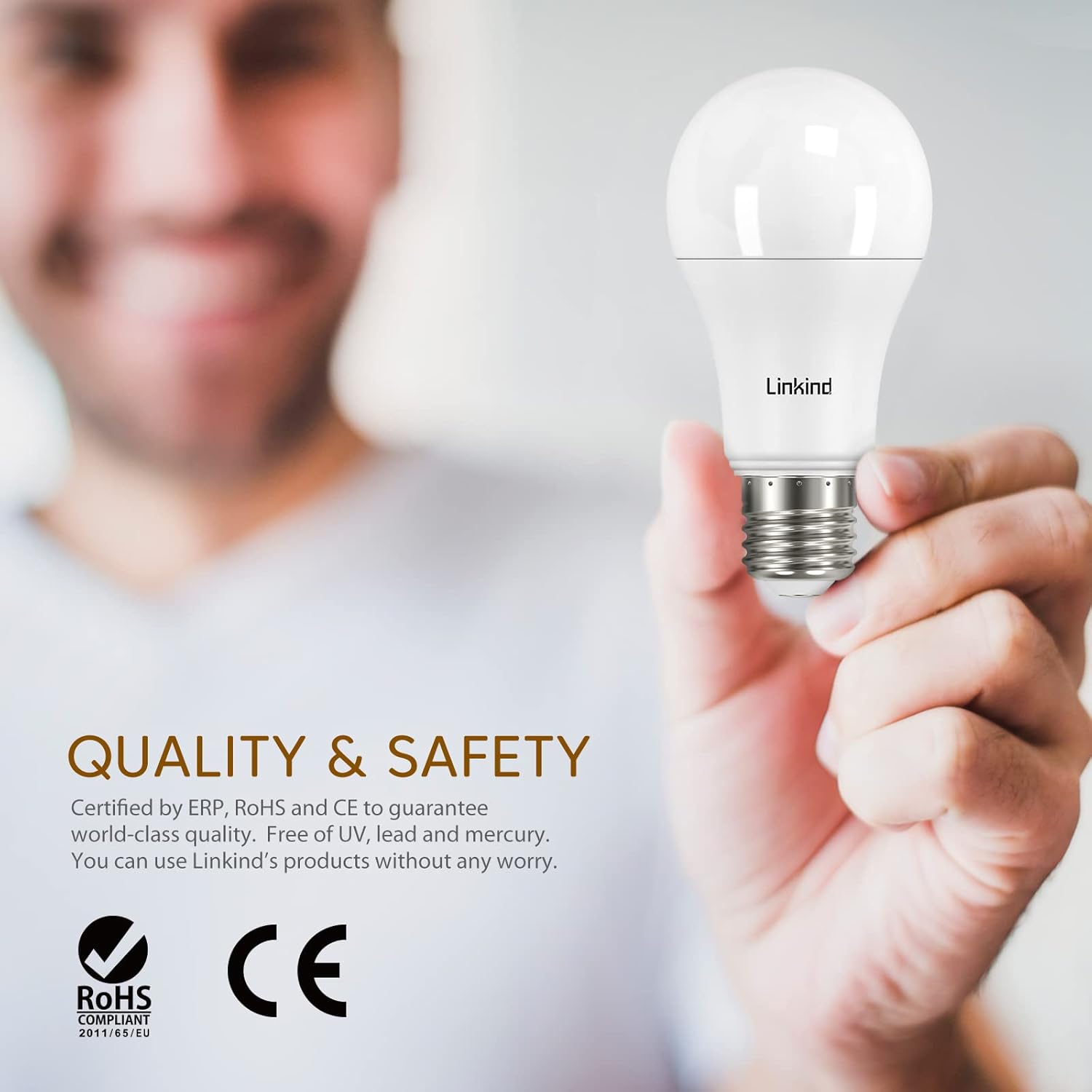 Thumbnail 6 de Linkind Bombilla LED E27 - Luz cálida 2700K, Pack de 6
