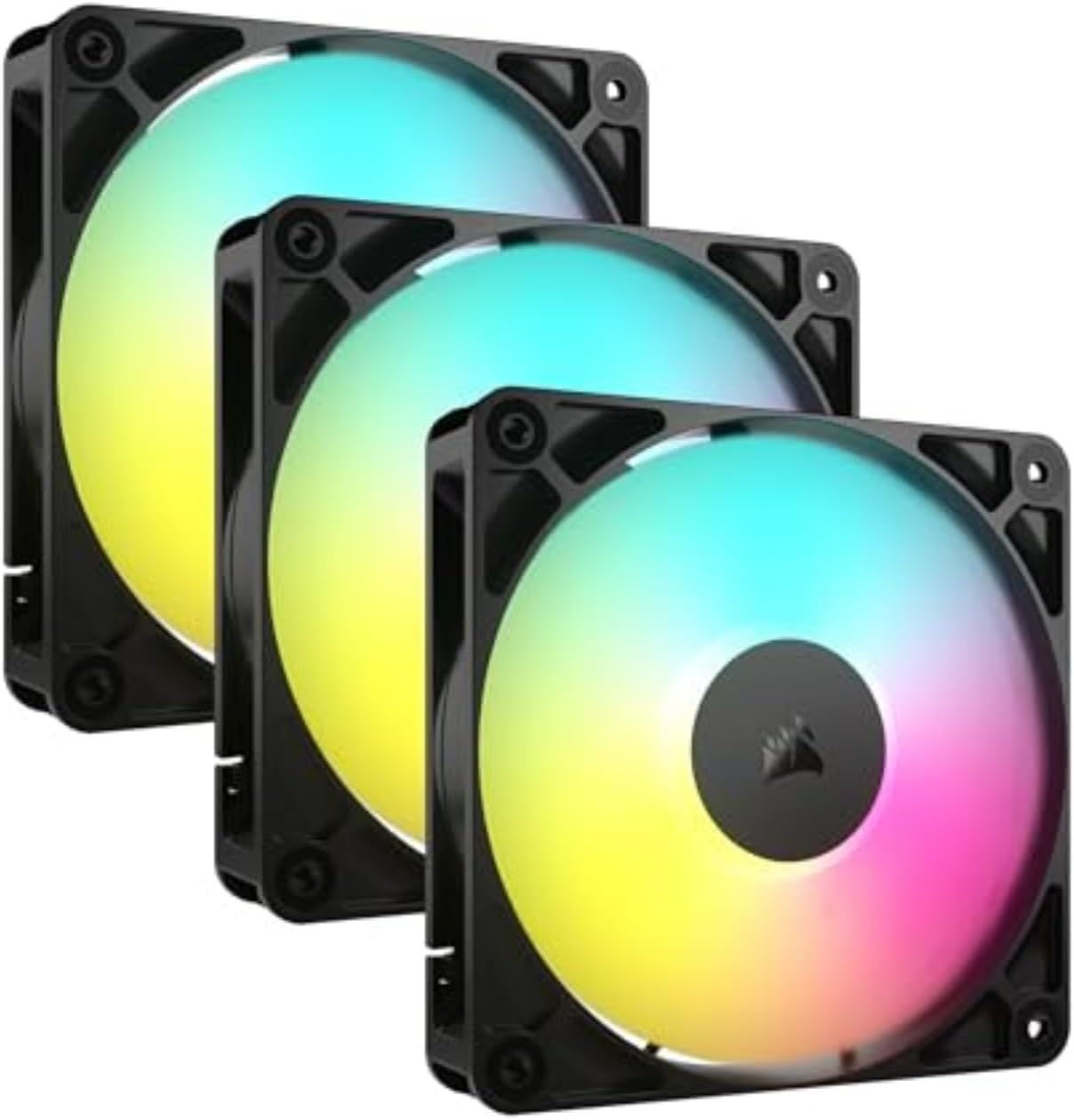 Detalle de CORSAIR RS120 ARGB 120mm PWM Fans 3-pack