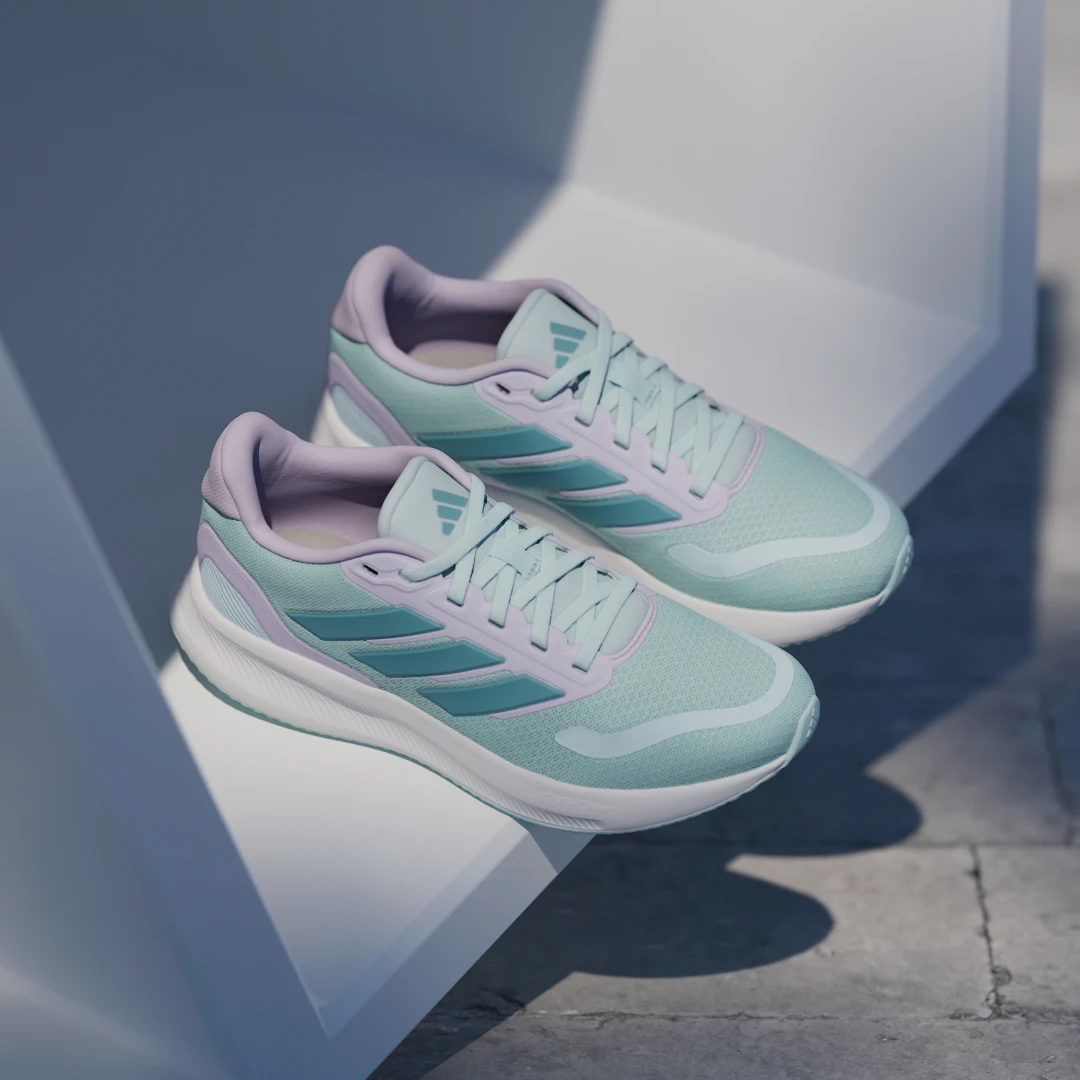 Detalle de Zapatilla Runfalcon 5 de Adidas en Turquesa