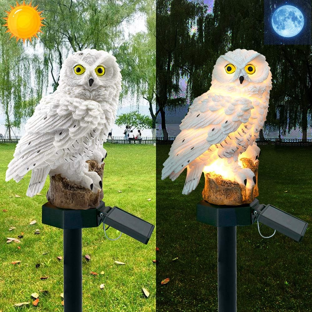 Thumbnail 2 de ALLOMN Solar Rasen Lampe – Eulen Deko-Licht für Außenbereich