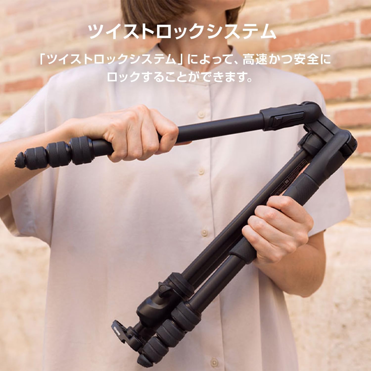 Thumbnail 3 de マンフロット befree アドバンス AS ツイスト アルミ三脚キット MKBFRTA4FB-BH 150cm・耐荷重9kg