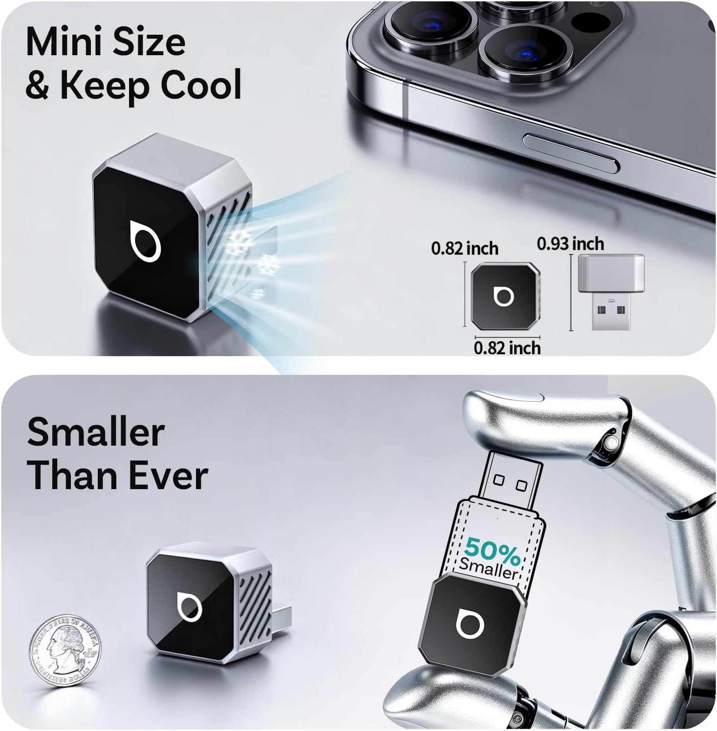 Thumbnail 2 de OTTOCAST Mini 3.0 (Pot) 2025 Wireless CarPlay & Android Auto Adapter