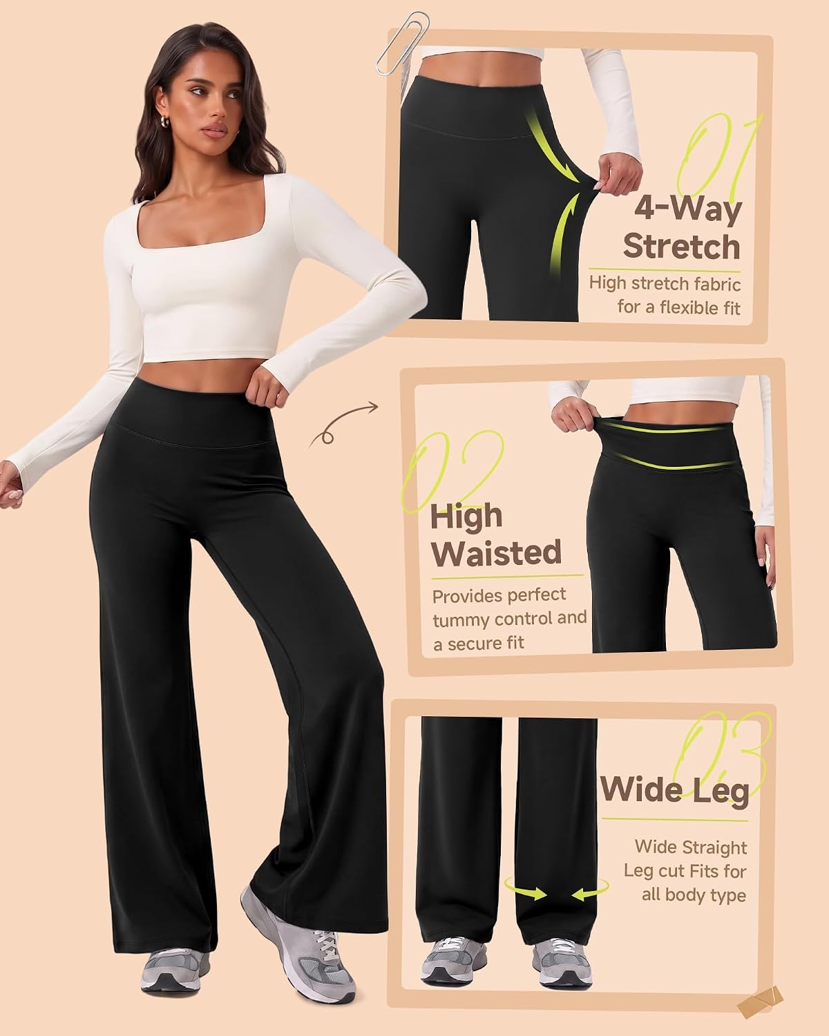Detalle de CAMPSNAIL Fleece-Lined Wide-Leg Leggings