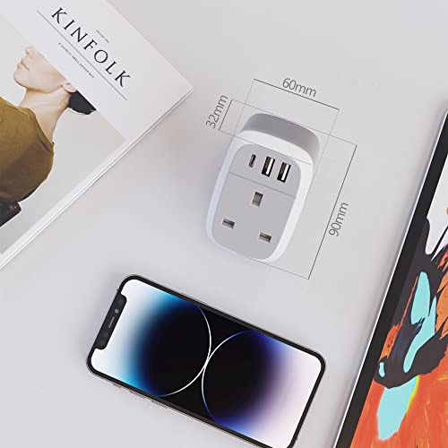 Thumbnail 4 de Cyzbim UK to US Plug Adaptor with 20W USB-C – 4 in 1 USBC Travel Charger