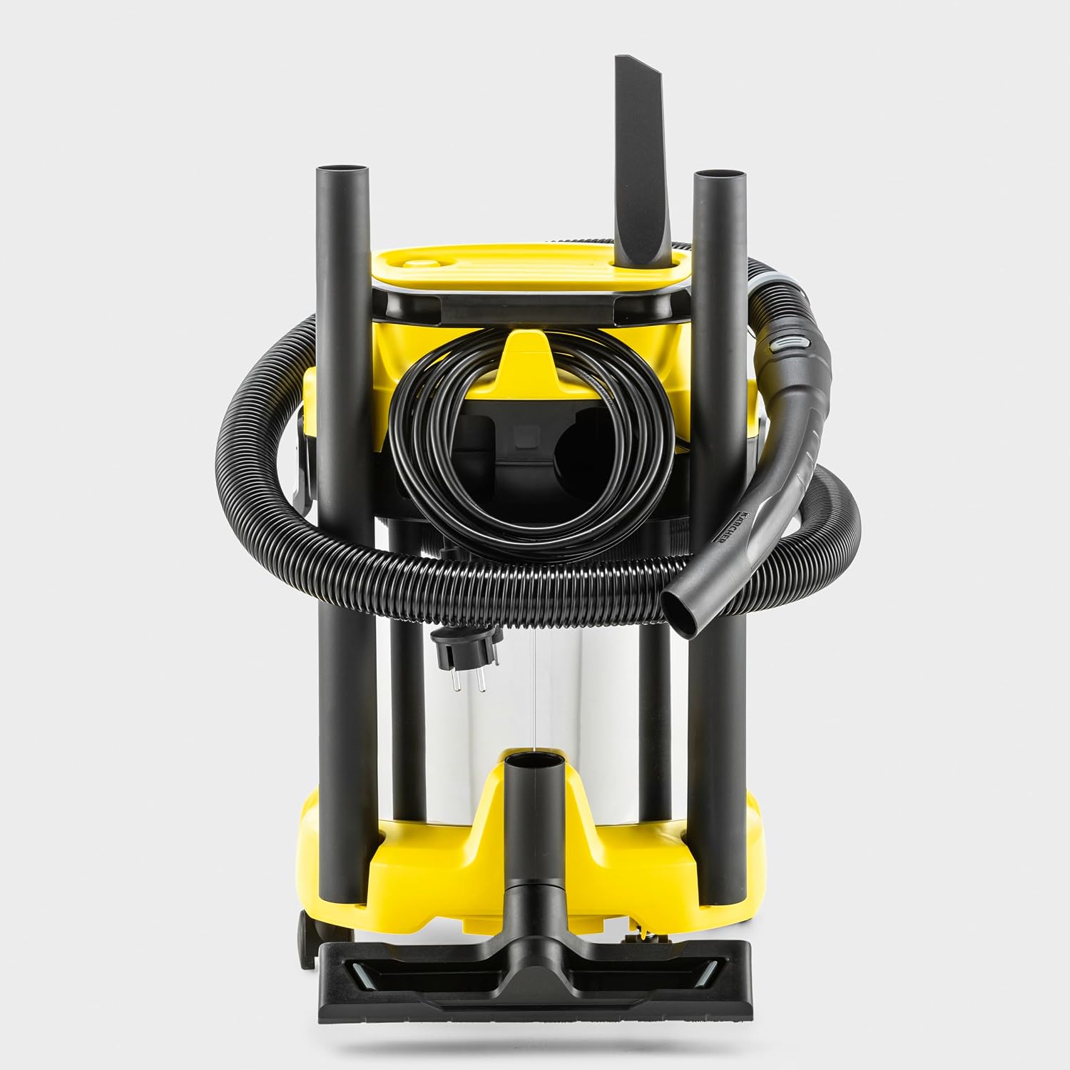 Detalle de KÄRCHER Aspirateur Eau et Poussières WD 3 S V-17/4/20 — 1000 W, cuve inox 17 l, soufflage, filtre cartouche