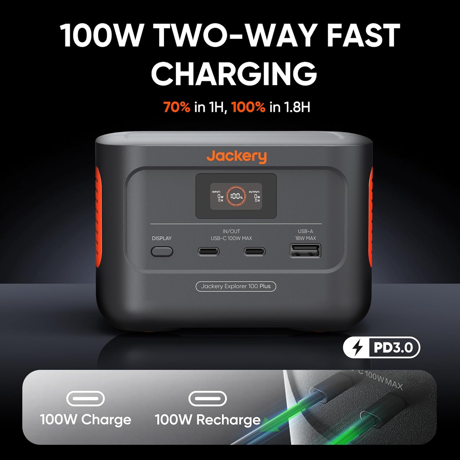 Thumbnail 1 de Jackery Explorer 100 Plus Portable Power Station (99Wh)