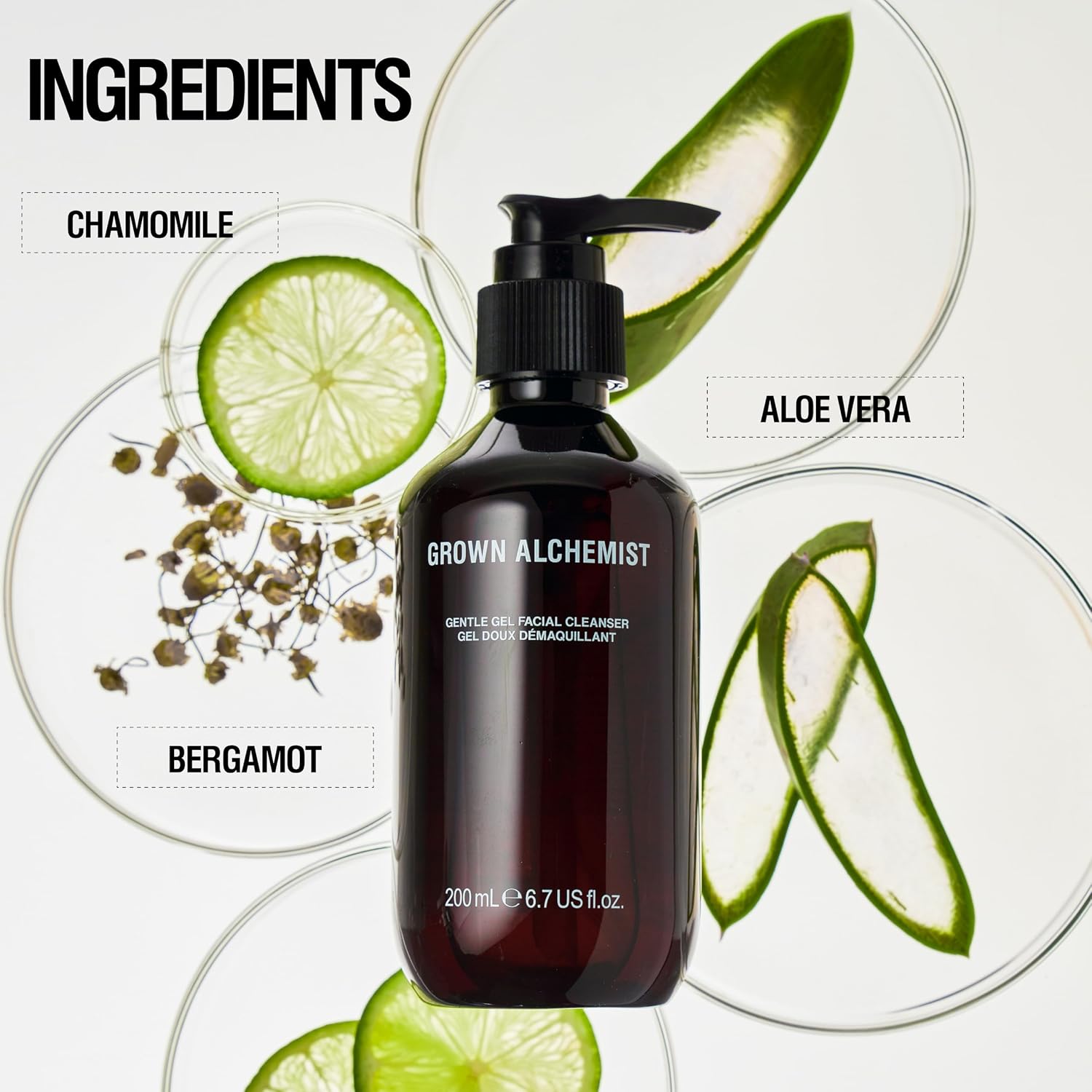 Thumbnail 6 de Grown Alchemist Facial Cleanser, Gentle Gel Cleanser Geranium Leaf, Bergamot & Rosebud Oil (200 ml)