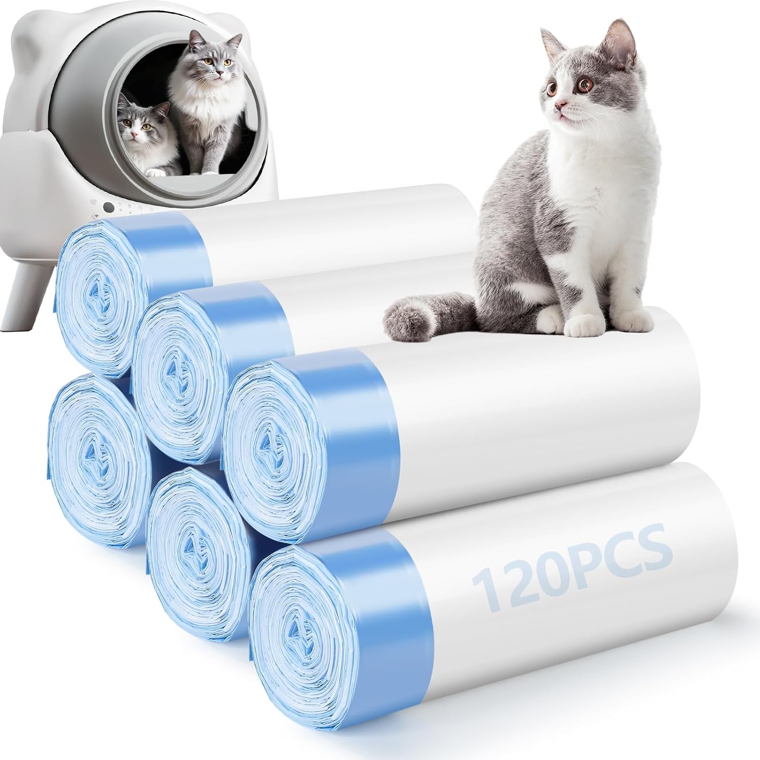 Detalle de Cat Litter Bags, 25.2 x 15.7-Inch