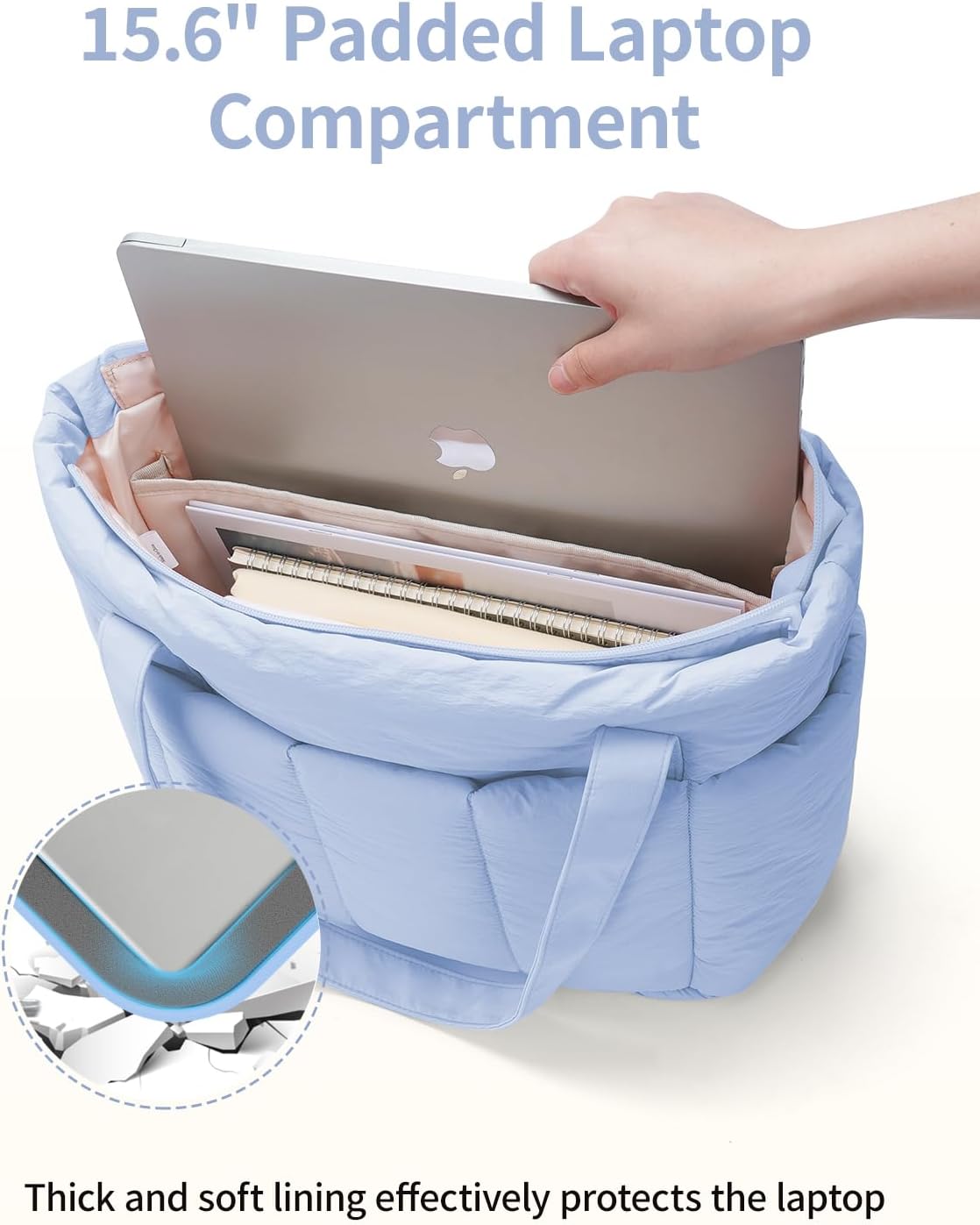 Thumbnail 4 de Narwey Handtasche Damen Shopper Tasche Groß – vielseitige, gut organisierte Tote mit Laptop-Schutz