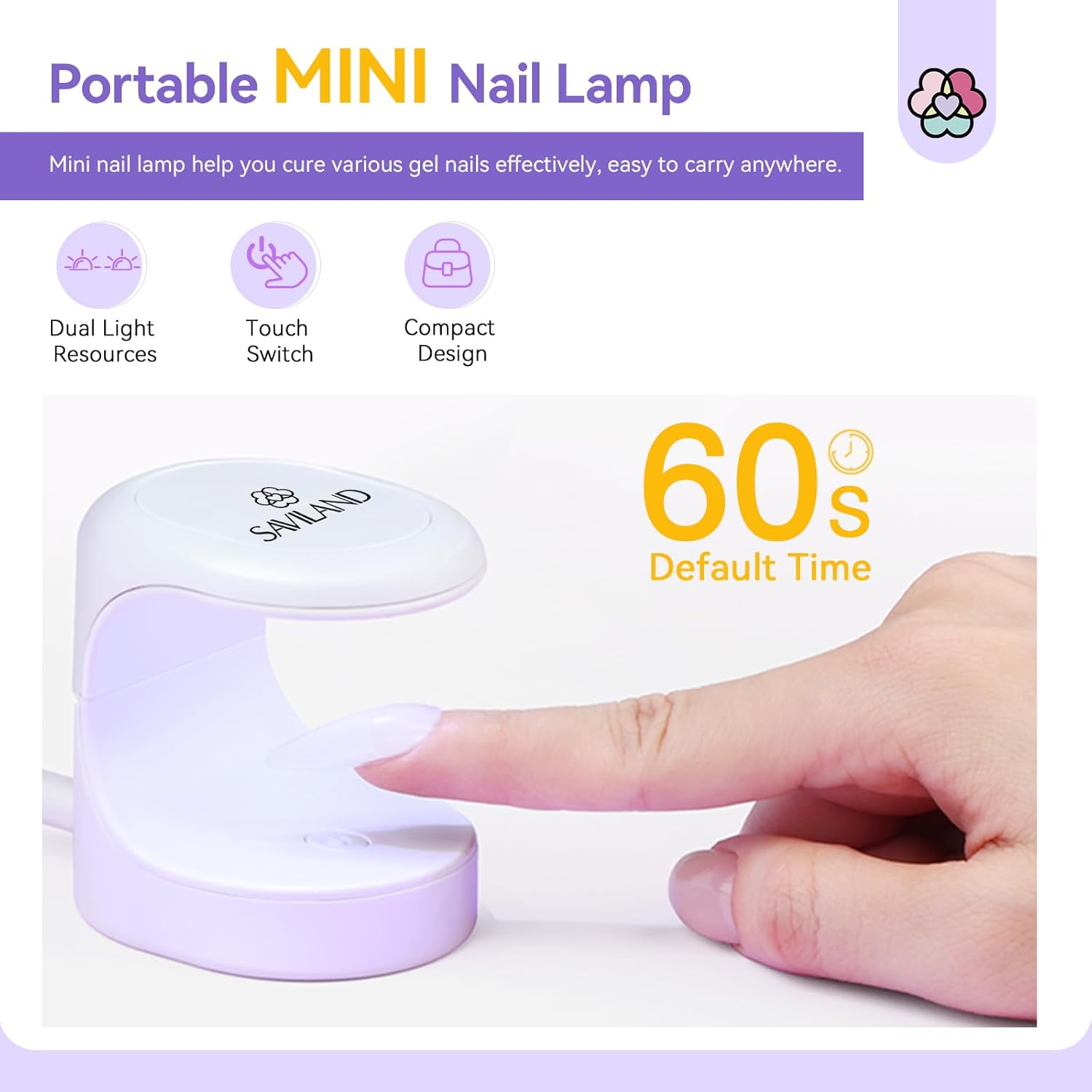 Thumbnail 4 de Saviland Mini UV Lampe 16W für Nägel