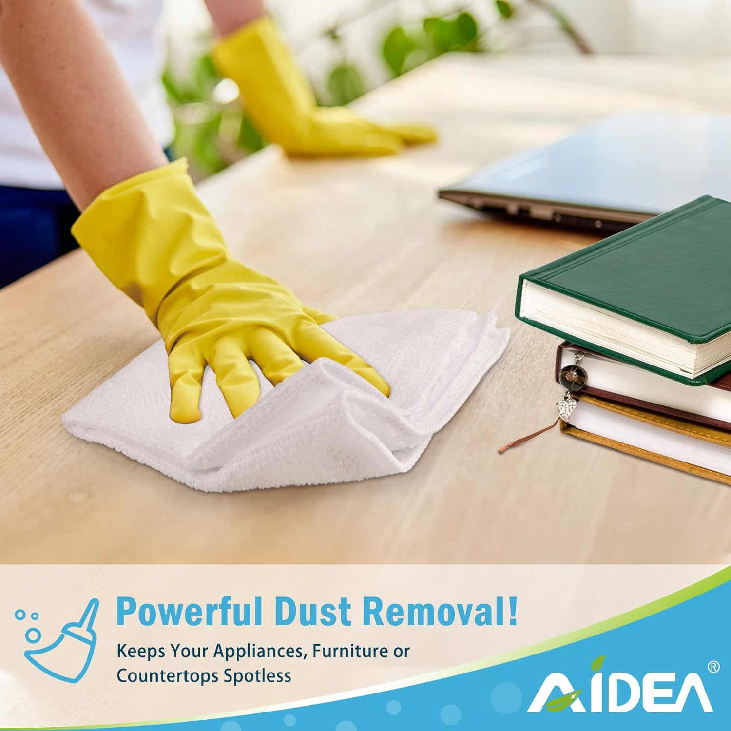 Detalle 2 de AIDEA Microfibre Cleaning Cloths 29 x 29 cm 🧽