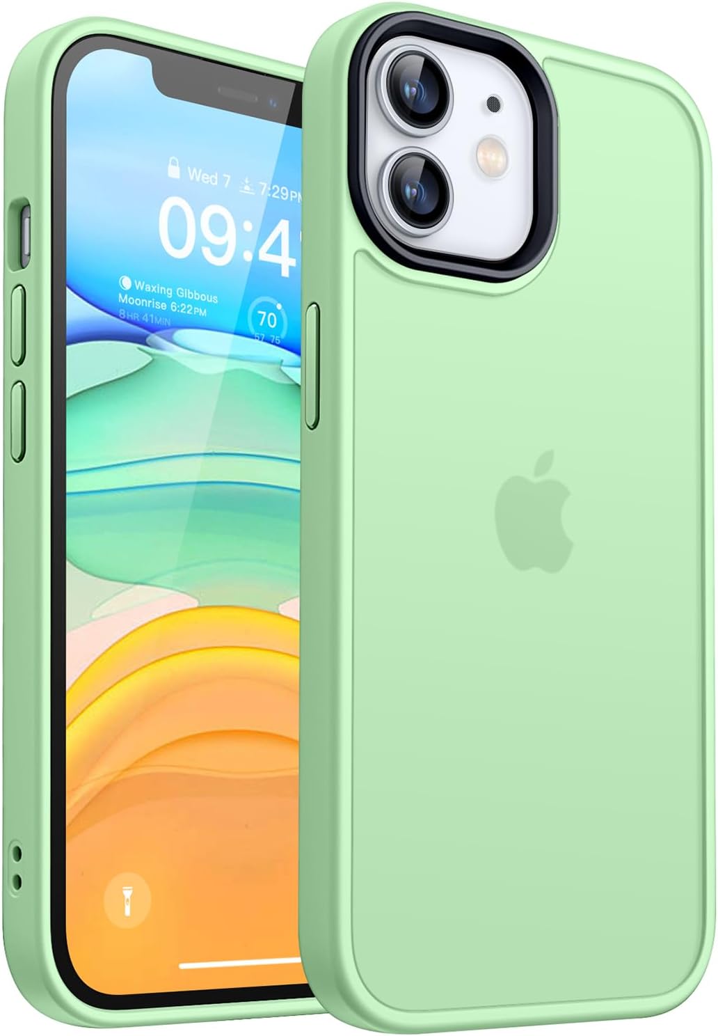 Thumbnail 6 de CANSHN Cover Opaca per iPhone 11 con Bordi Quadrati – Custodia sottile antiurto, trasparente opaca nera