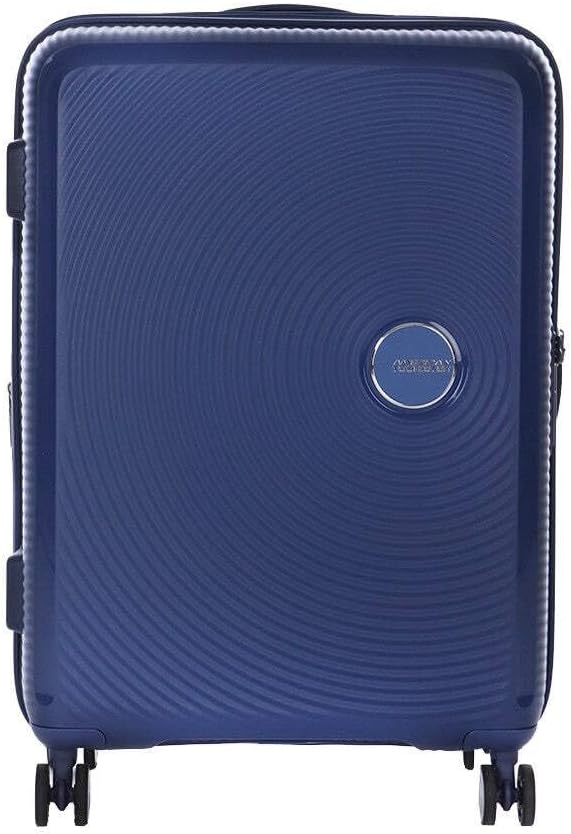 Detalle de American Tourister Soundbox M Extensible – Valise Spinner 67 cm, 71,5/81 L, Bleu Midnight Navy