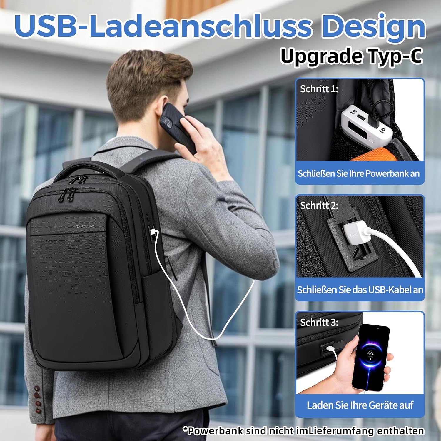 Thumbnail 4 de Fenree.geer Rucksack 15,6" Laptoprucksack – erweiterbar