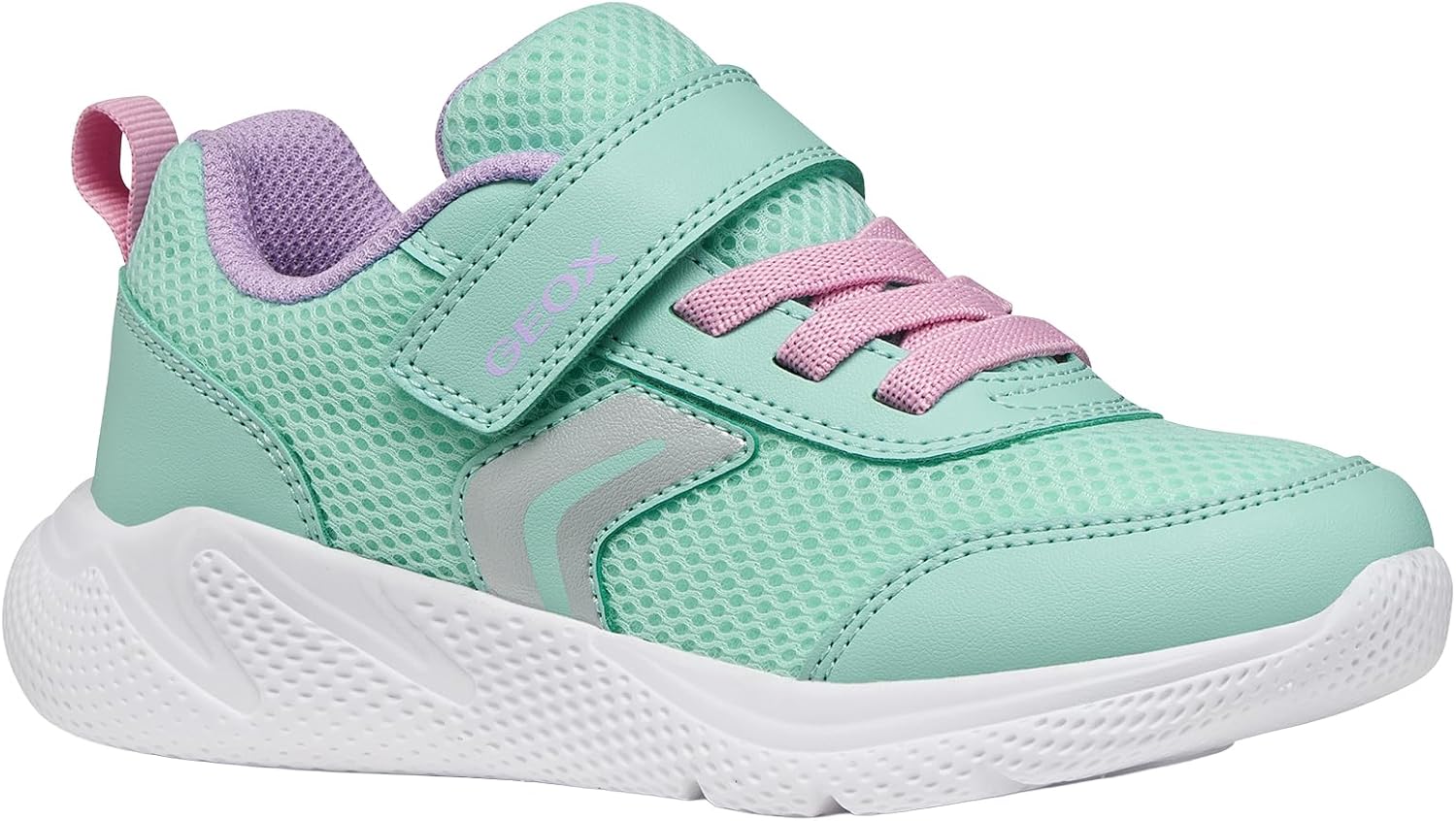 Detalle de Geox Mädchen J Sprintye Girl BSneaker – Atmungsaktiver Alltagsschuh für junge Abenteurerinnen