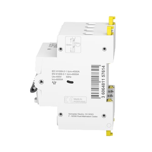 Detalle de iC60 4P RCBO 16A 30mA A ⚡