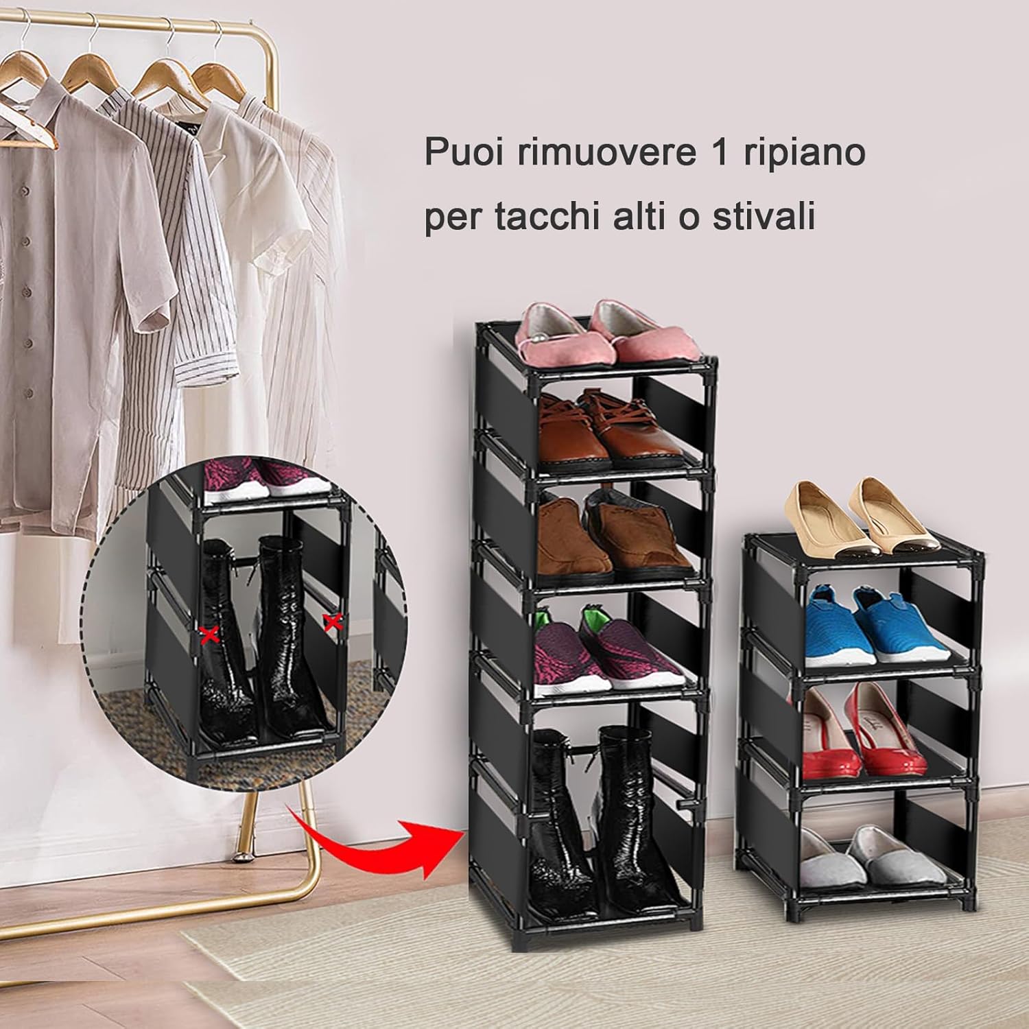 Thumbnail 4 de esonstyle Scarpiera a 10 ripiani per 10 paia di scarpe 👞