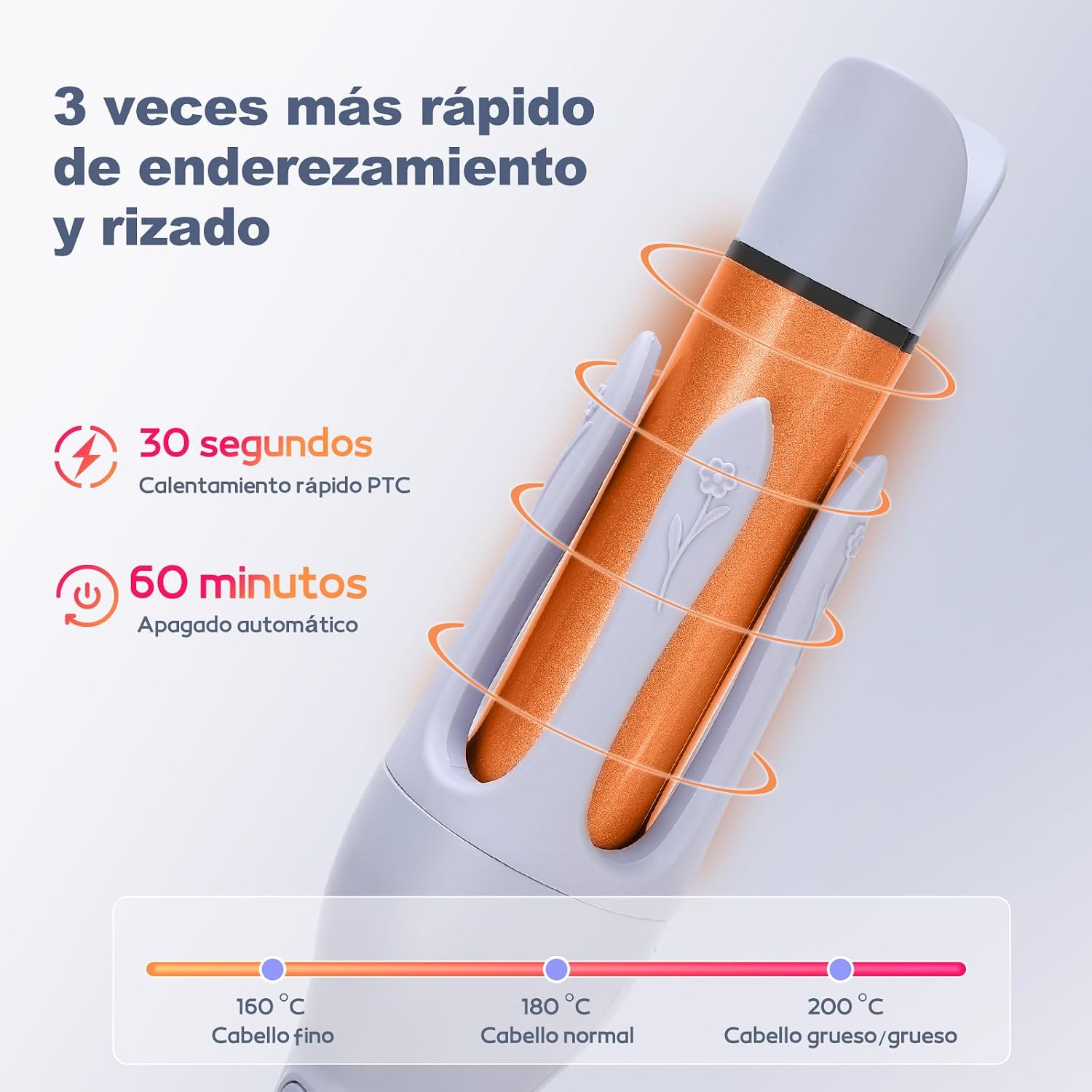 Detalle de AraSyleon 32mm Rizador de pelo automático 32mm