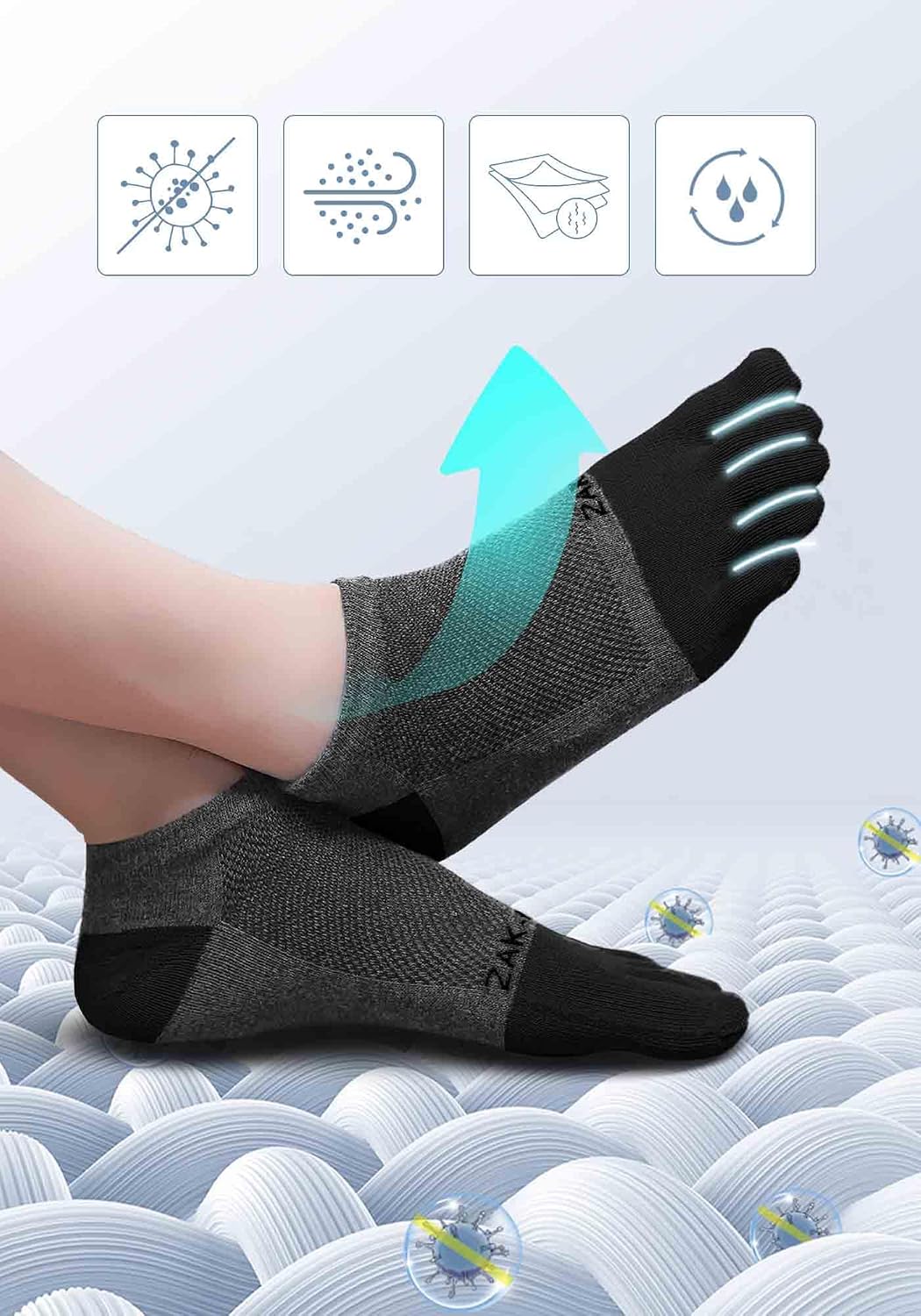 Thumbnail 5 de Zakasa Chaussettes à Doigts 5 Pour Homme