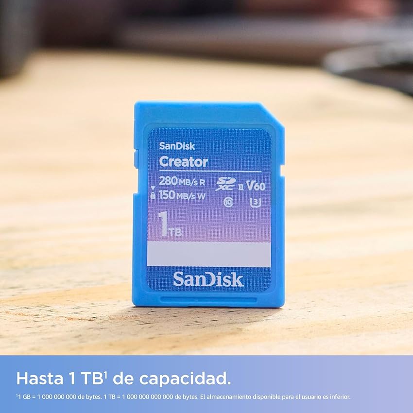 Thumbnail 1 de SanDisk Creator 512 GB tarjeta SD UHS-II 280 MB/s