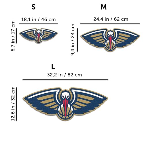 Detalle 1 de Iconic Puzzles NBA Puzzle de Madera New Orleans Pelicans, 270 piezas 🧩