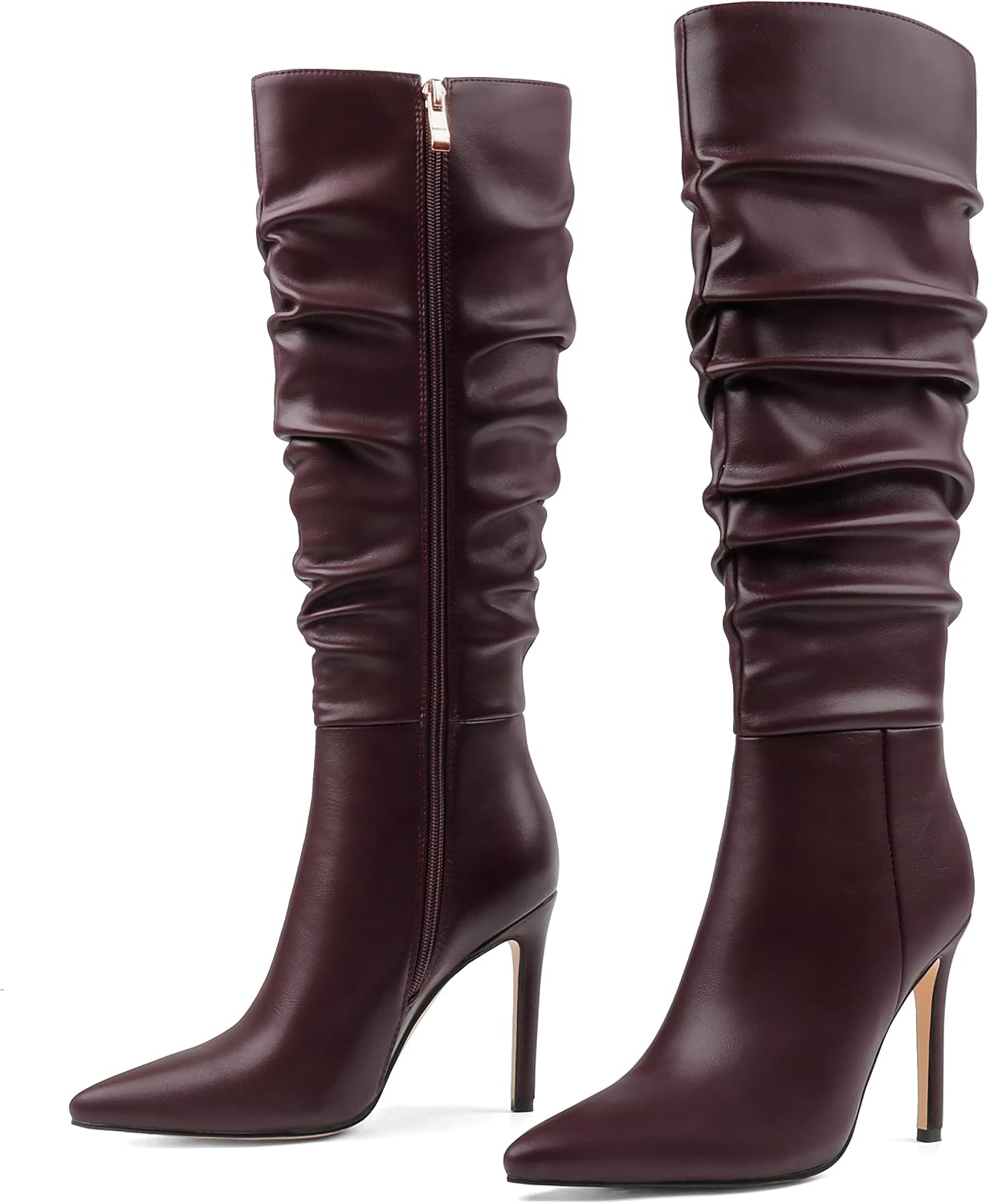 Detalle de COLETER Knee High Stiletto Boots 4 inch