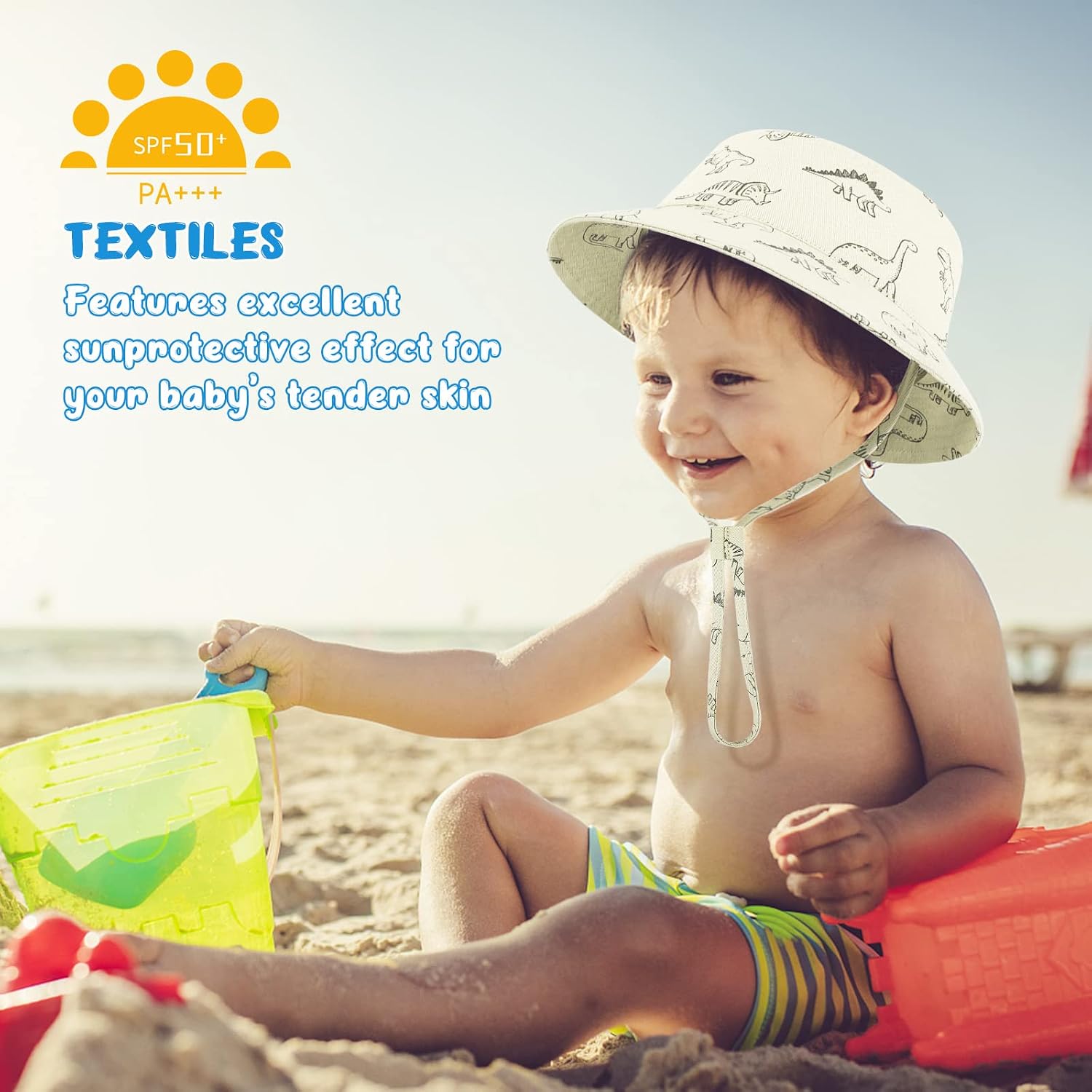 Thumbnail 2 de TOMEEK Baby Sun Hat Toddler Sun Protection with UPF 50+ | Foldable Beach Cap