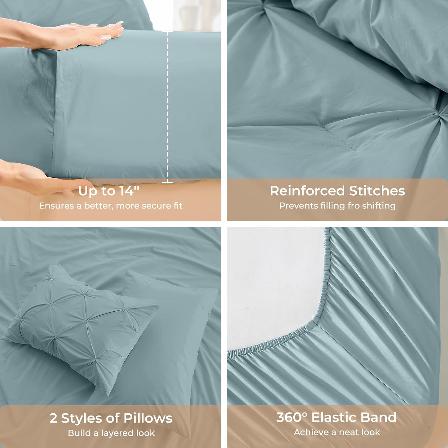 Thumbnail 4 de Sasttie Queen Comforter Set 88 x 88