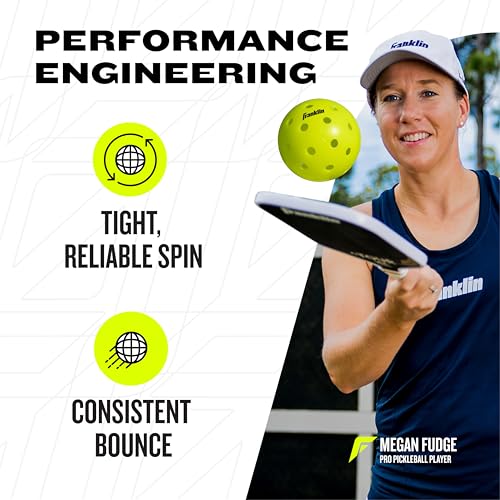 Detalle de Franklin Sports X-40 Outdoor Pickleballs – USAPA Approved (100 Pack)