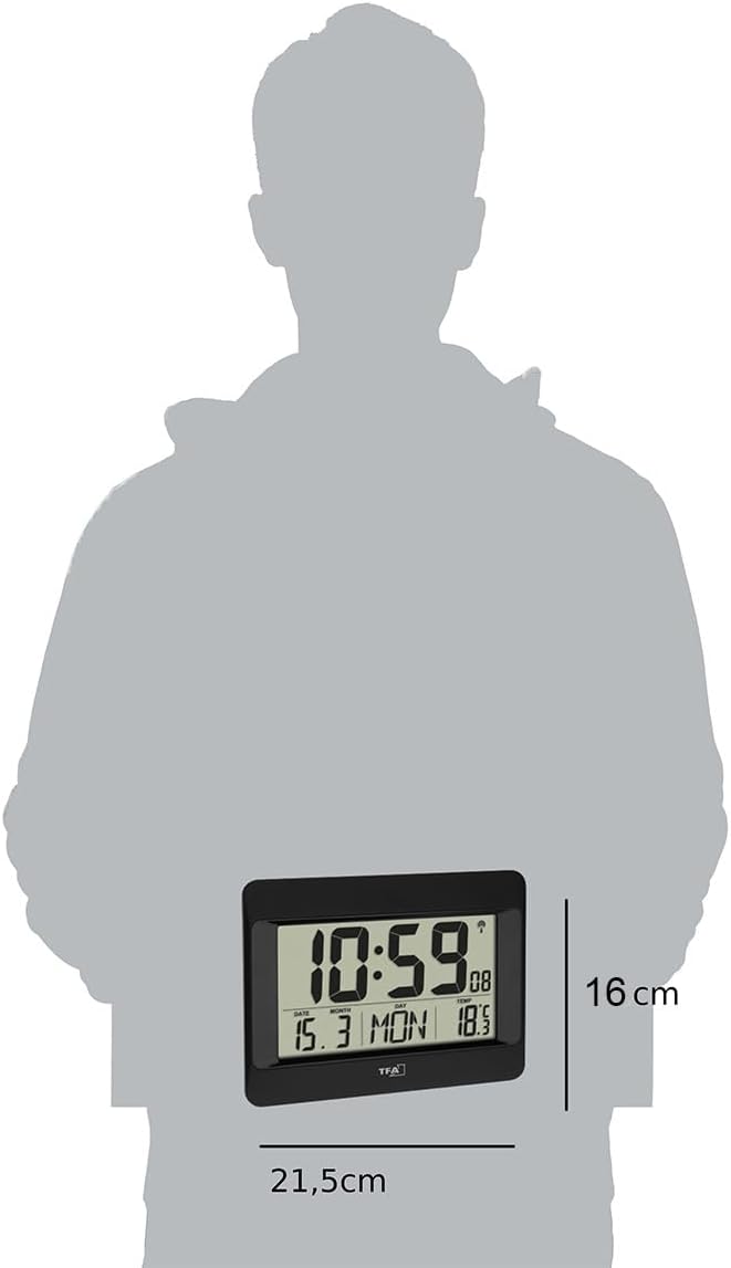 Thumbnail 5 de TFA Dostmann Horloge Murale Numérique