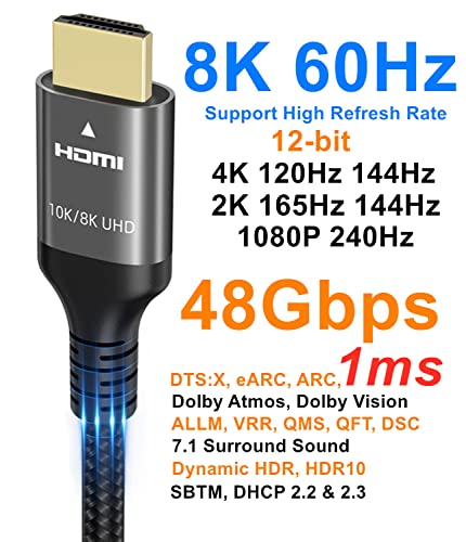Thumbnail 2 de Ubluker 48 Gbps Cable HDMI 1.5 m 📺