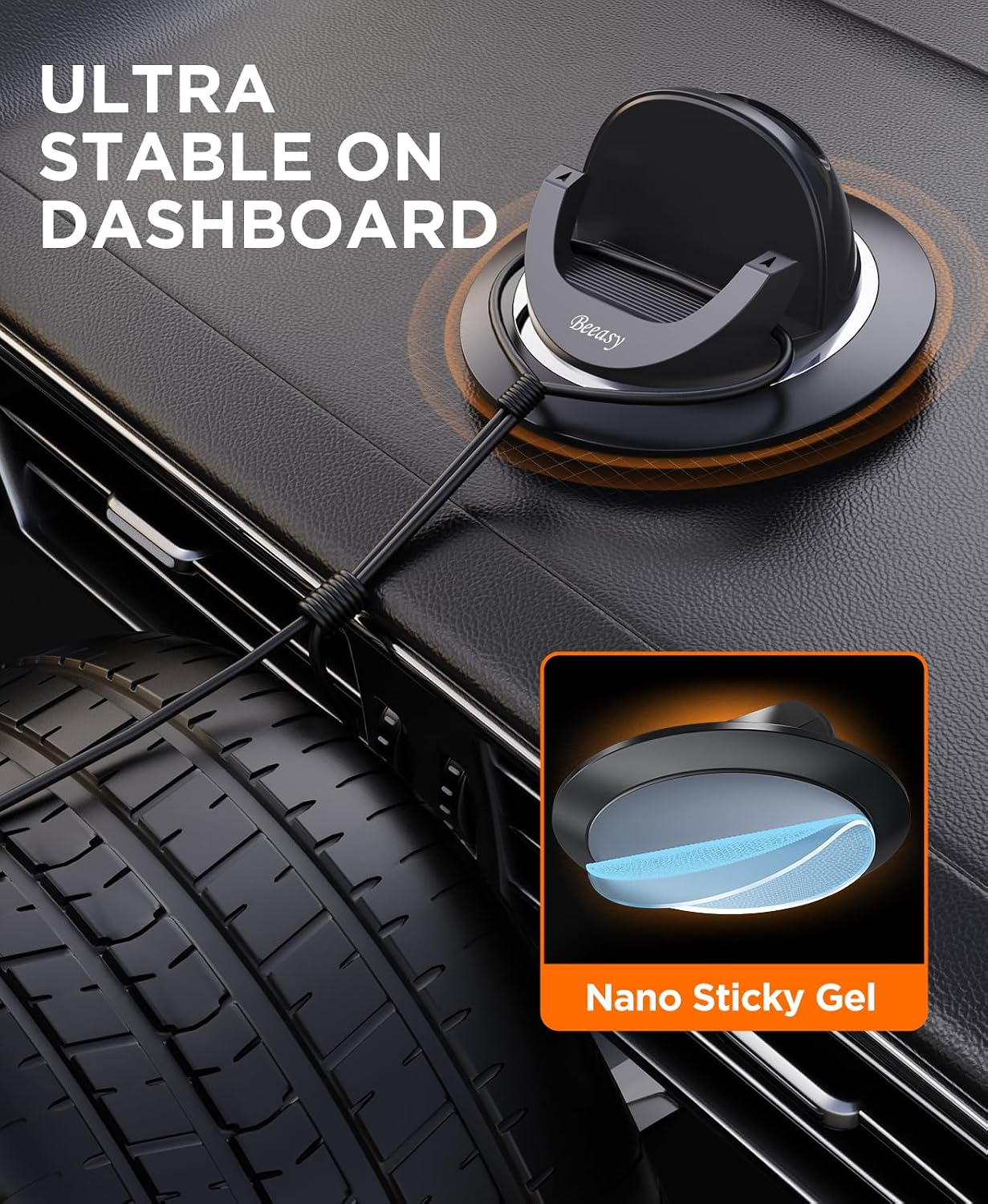 Thumbnail 1 de Beeasy Car Phone Holder 360° rotatable