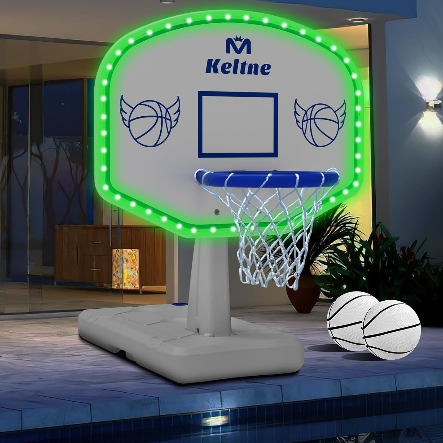 Thumbnail 6 de Dahivs Pool Basketball Hoop with Lengthened Water-Filled Base (34" x 34" x 42.2")