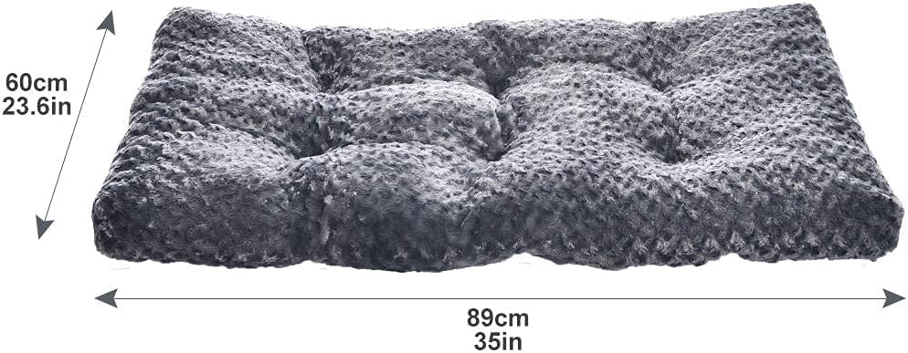 Detalle 1 de Amazon Basics M – pluszowe legowisko dla psa lub kota, 88,9 × 58,42 × 7,62 cm