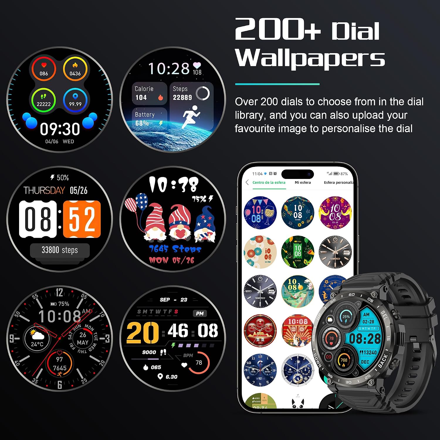 Detalle 2 de IDEALROYAL S56 1,52" smartwatch deportivo