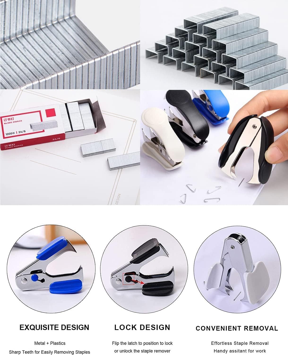 Thumbnail 5 de Effortless Desktop Stapler with 40–50 Sheet Capacity (Black)