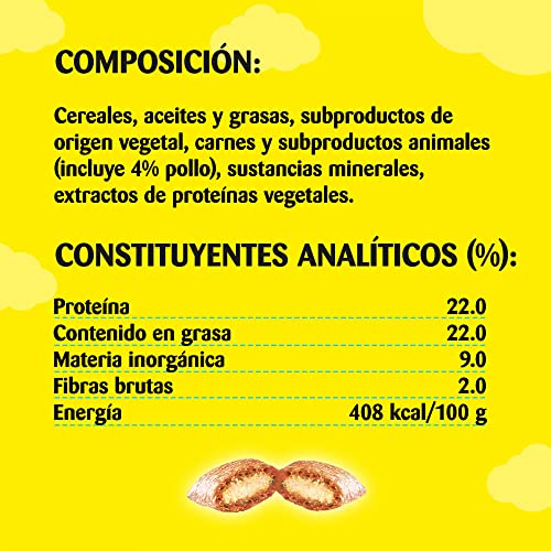 Detalle de Catisfactions Premios para Gatos – Sabor Pollo (Maxipack 4 x 180 g)