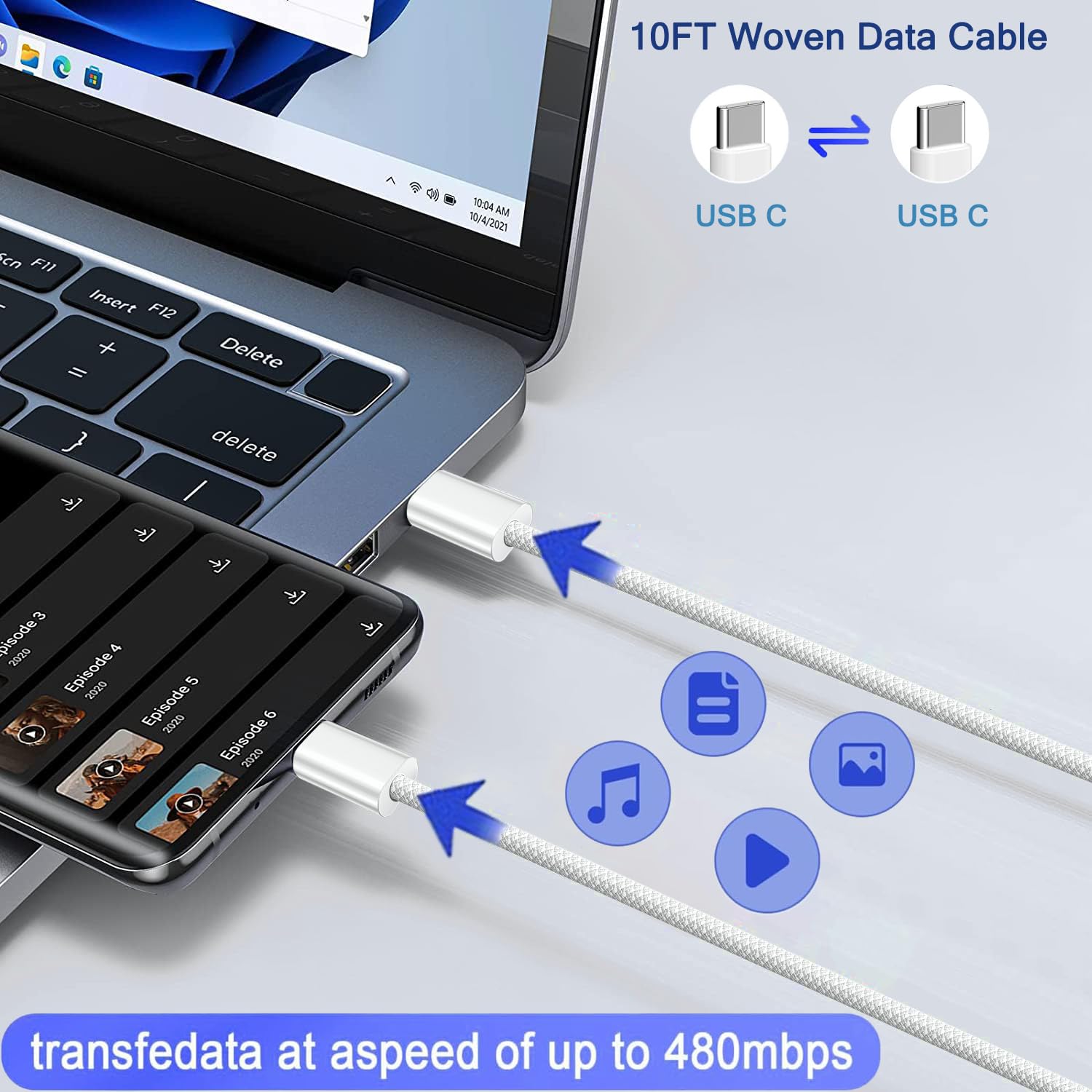 Thumbnail 3 de iPhone charger 10FT 2Pack