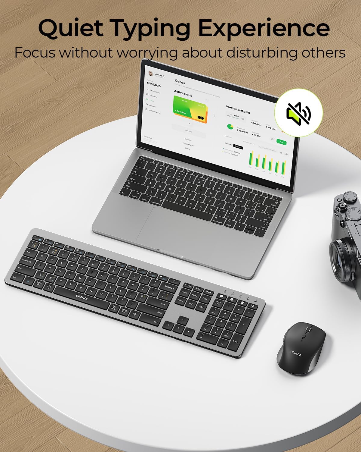 Thumbnail 2 de Seenda COE300 Wireless keyboard set for Windows
