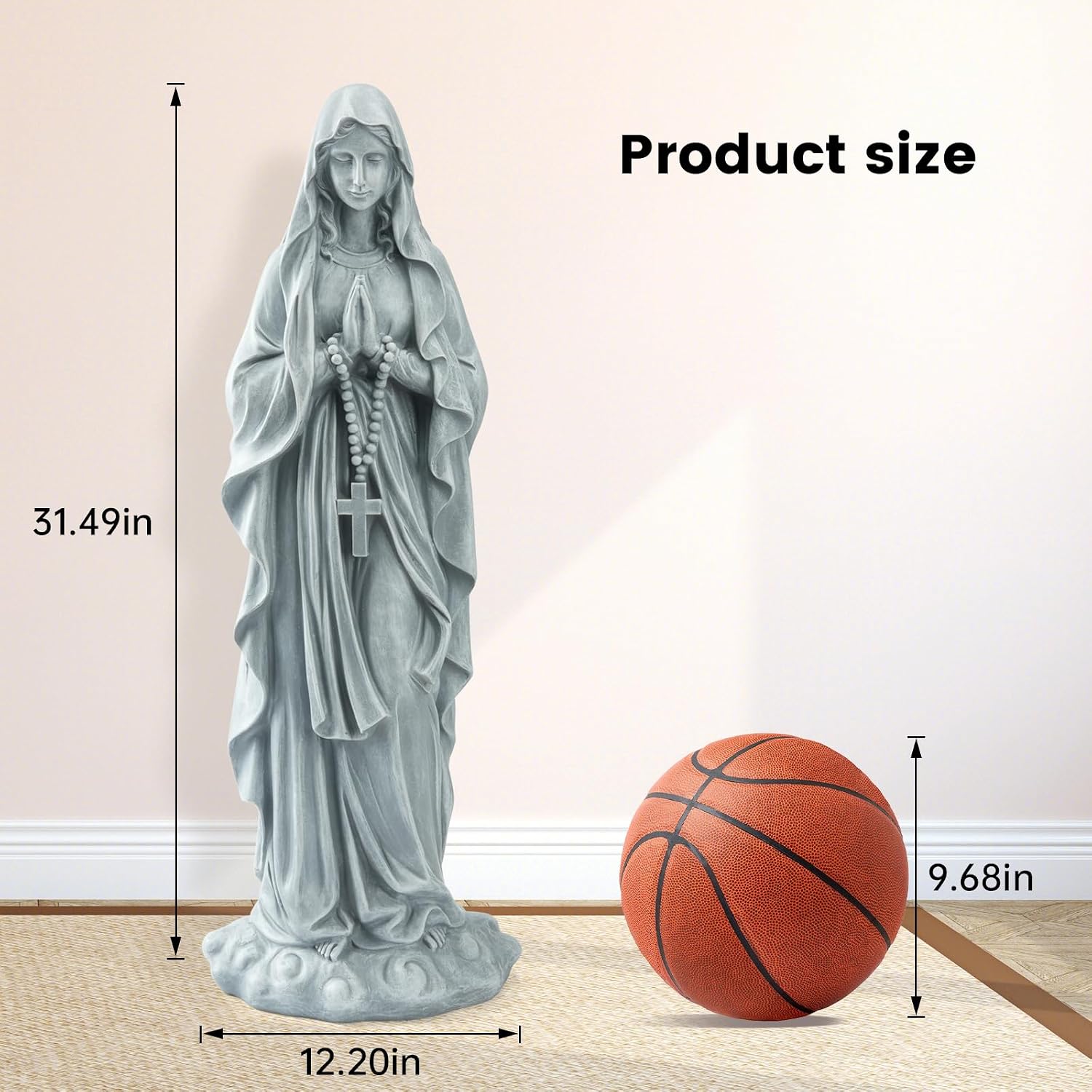 Thumbnail 1 de VChymm Virgin Mary Statue, 31.49 Inches