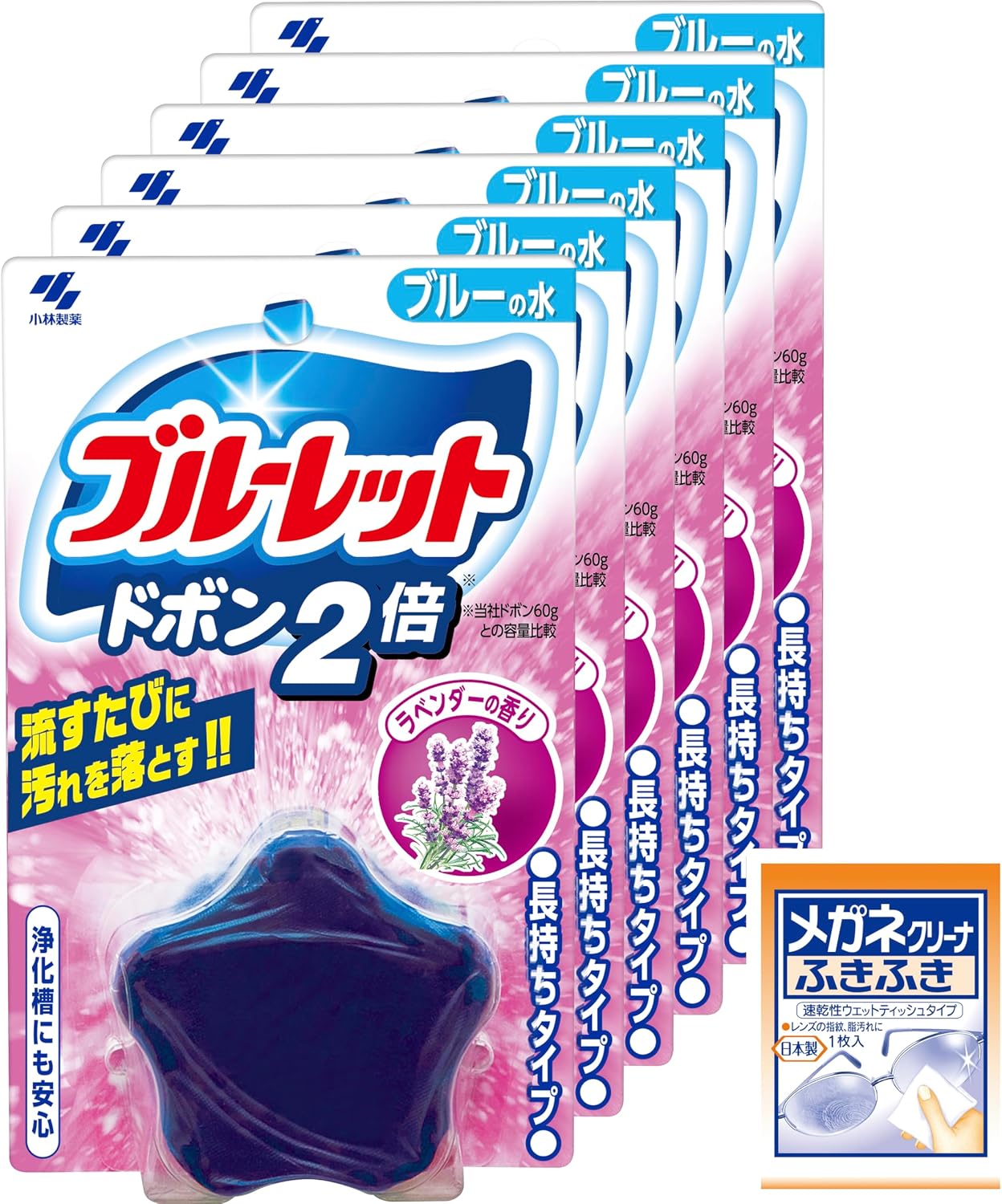 Thumbnail 2 de ブルーレット ドボン2倍 無色せっけんの香り トイレ用タブレット 120g×6個